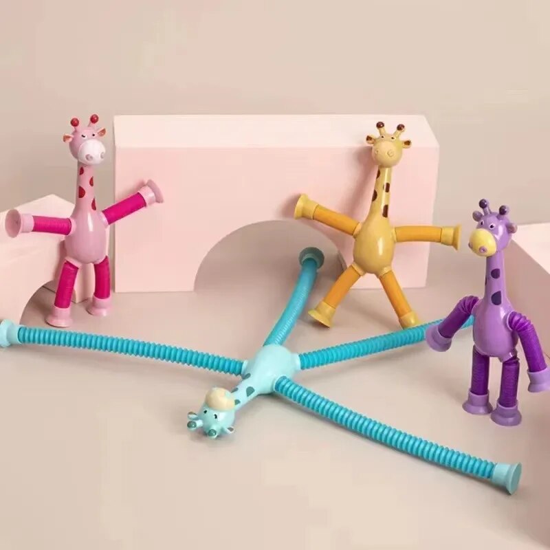 Juguetes sensoriales de tubo Pop, juguete antiestrés de primavera, tubo elástico, alivio del estrés, juguete para chico y adulto, regalo de cumpleaños, juguetes educativos